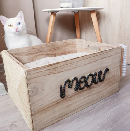 DIY多功能貓床，哪隻貓不喜歡在箱子裡打盹呢？